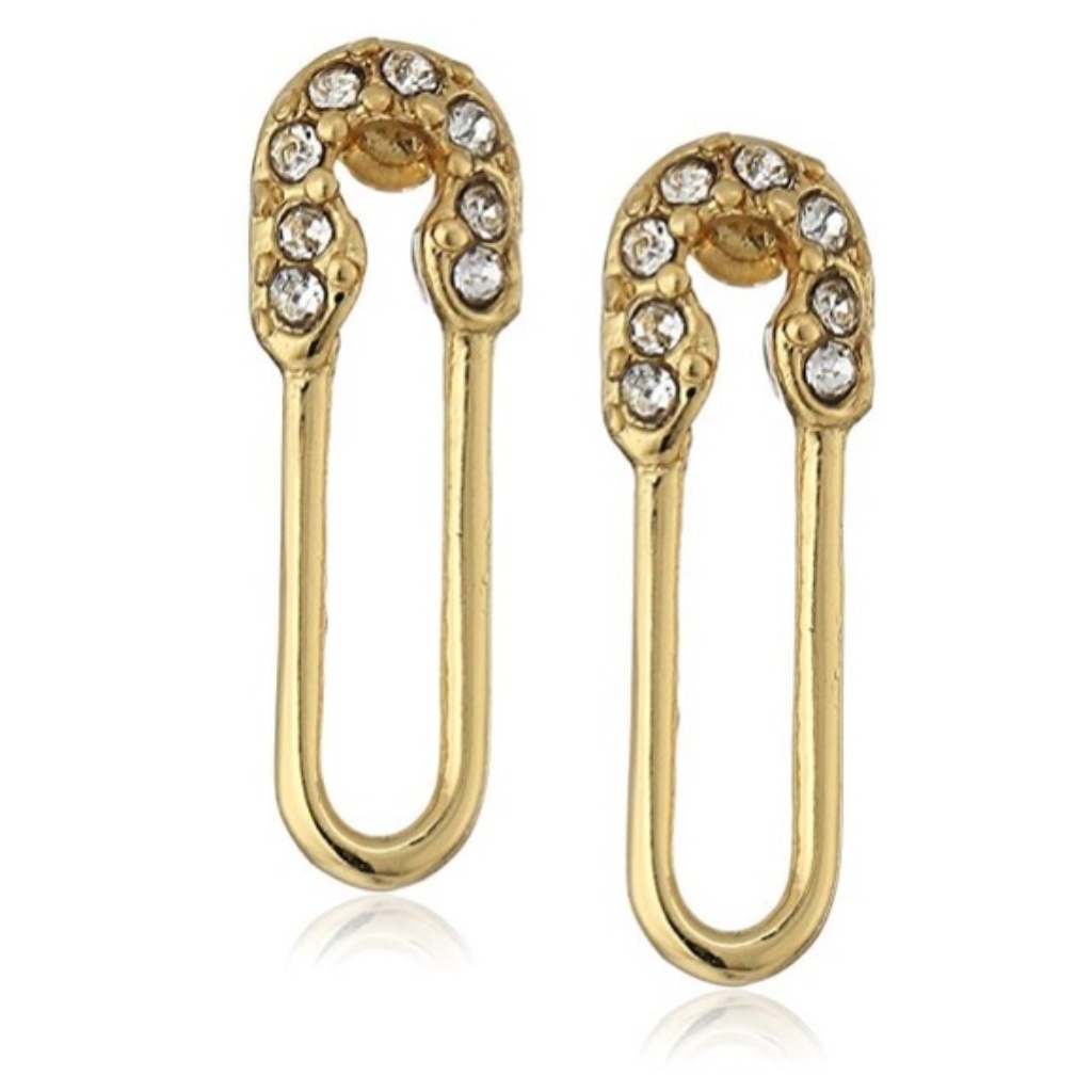 Rebecca Minkoff Safety Pin Stud Earrings 52$